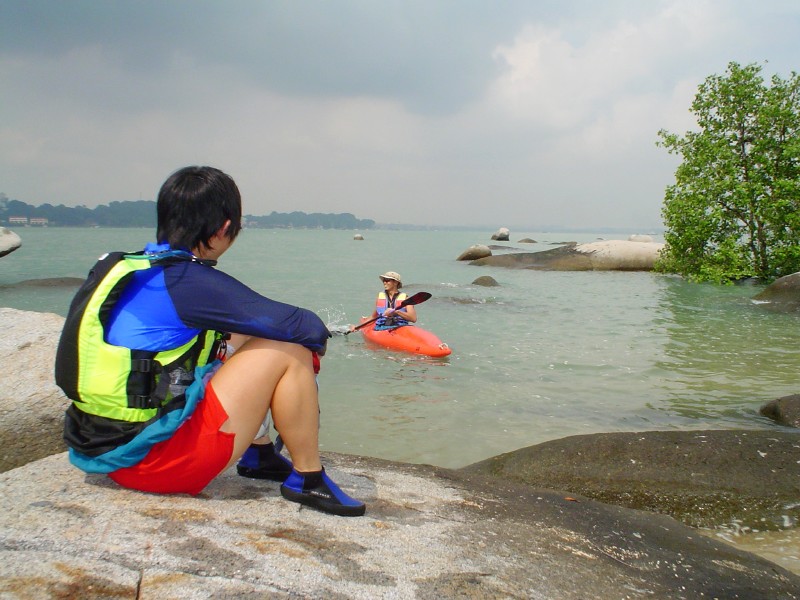 kayaking to Ubin
