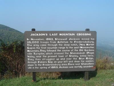 snp_60 - Jackson's Last Mountain Crossing Sign