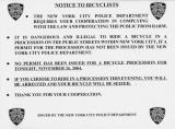 Critical Mass - November 26, 2004 -  NYPD NOTICE