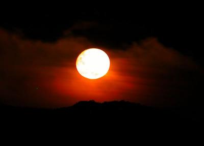 Moonset over Dundas Island
