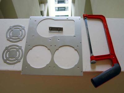 Back to the PSU plate, fan grills need to be removed since they are obstruct too much air flow to be of any use