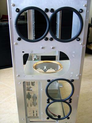 Add in rubber C linings and gromets, plus the gold C lining for the PSU, and it look much better!
