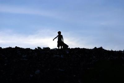 A garbage dump near Manila where families recycle to earn a living