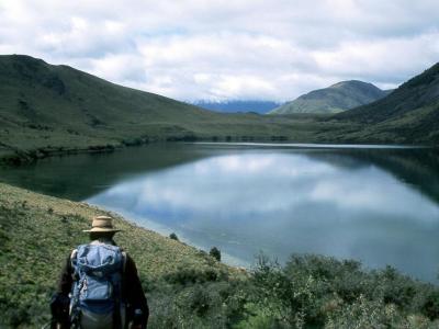 November 30, 1999 --- Lake Hawdon and Lake Marymer, South Island, New Zealand