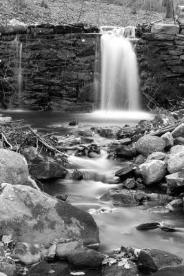 Country waterfall  by John Hill