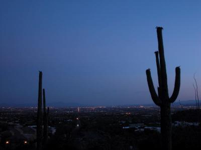 Tucson, AZ--Night-time from Finger Rock (dscn4315.jpg)