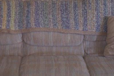 A couch throw for our family room couch...so soft & cuddly that moved out with Jennifer to her apartment.
