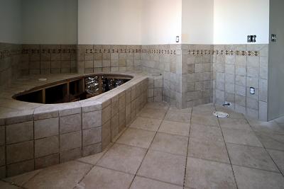 Master Bath Tub & Tile facing in