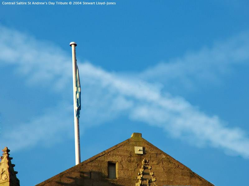 Saltire in the sky