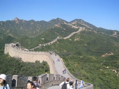 Climbing Up the Great Wall.JPG