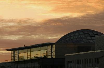 Dec 9: Golden sunrise, glass and gold