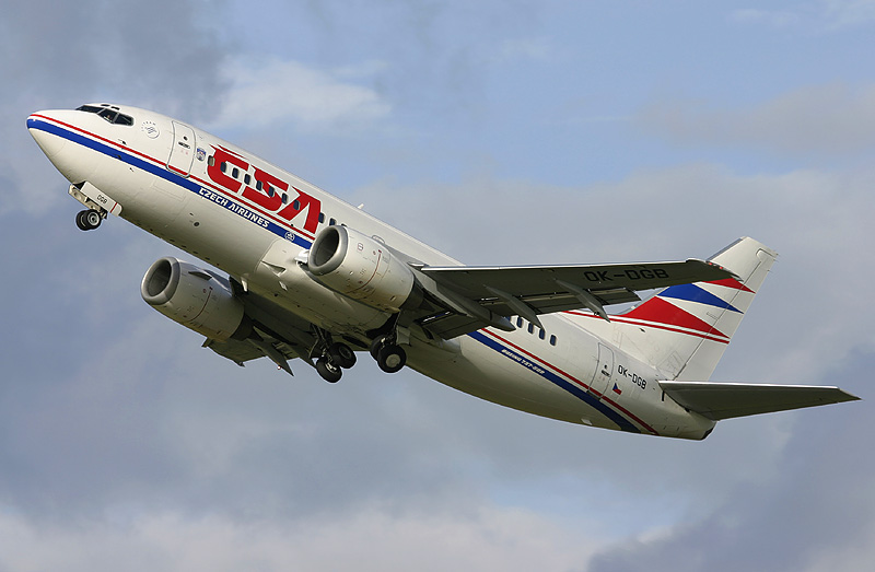 Czech Airlines Boeing 737-500 series bound for Prague