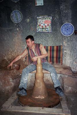 Sirce ceramics workshop in Avanos; master potter