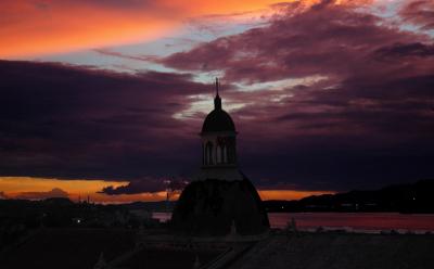 Sunset over Catedral de Santa Ifegenia, Santiago de Cuba