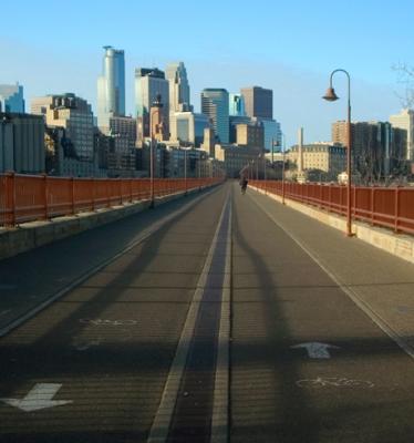 On Top of the Stone Arch Bridge