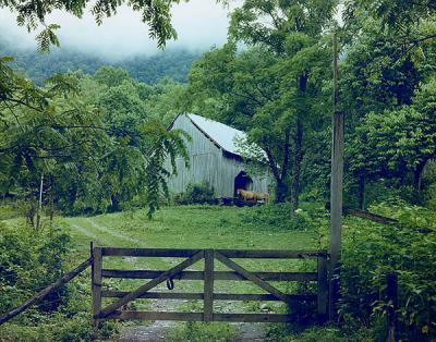 Barn with Horses, Townsend, Tennessee
