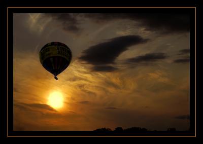 Ballooning into the sunset