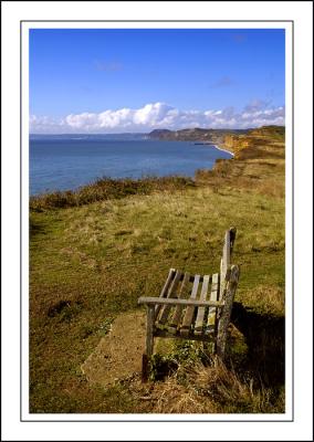 A welcome rest, Hive beach, West Dorset