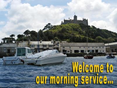 'Welcome' slide from 'St. Michaels Mount' series