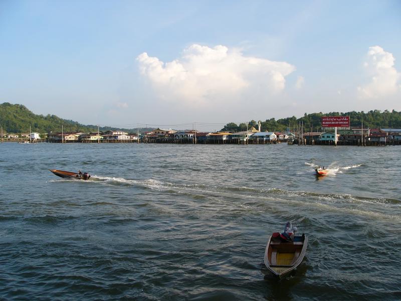 Water taxis zipping around