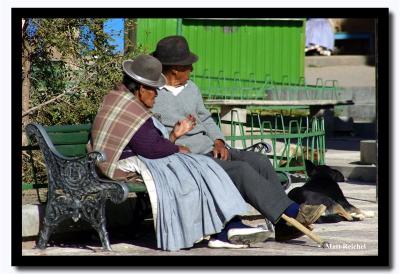 Old Couple from Copacabana, Bolivia