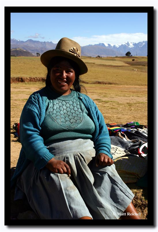 Quechua Woman from High up in the Andes, Chinchero, Peru