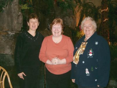 Three friends at The Mandarin Restaurant
