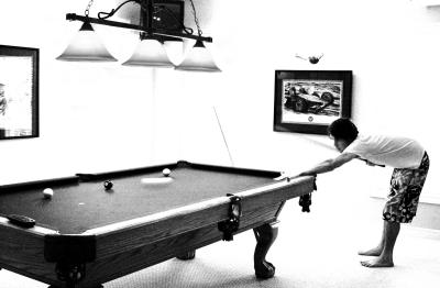 Pool in Cam's basement