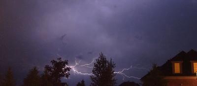 Lightning in Iowa