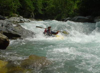 fluss river alps kayak canoa