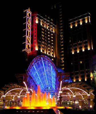 Niagara  Falls View Casino Nighr  Lights.JPG