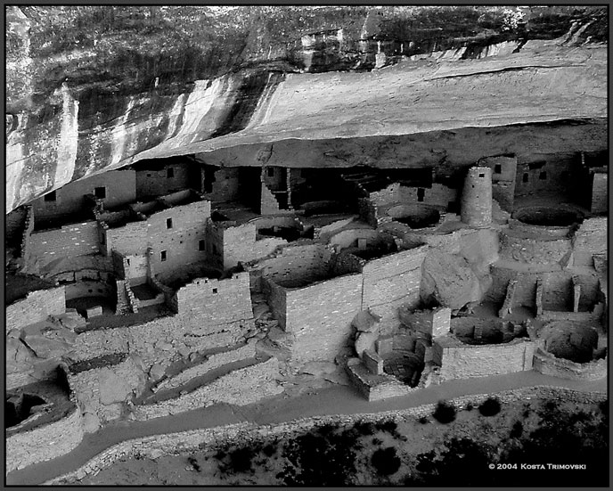 Village under the rock