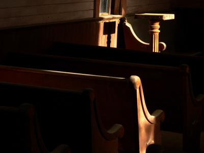 Interior, Methodist Church, Bodie, California, 2004