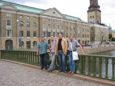 Hans-Jochaim och Hartmund Preussarn vallas i Gteborg. Hr beses Ostindiska huset.