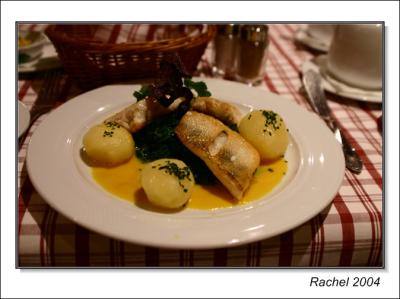 Food in an italian restaurant at hamburg