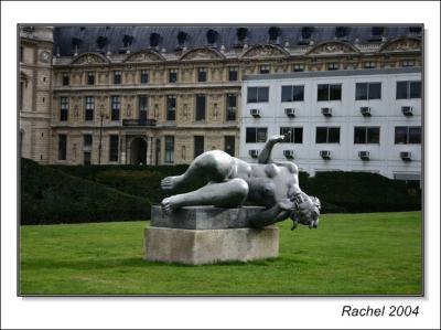 Outside of  Le Louvre museum, Paris