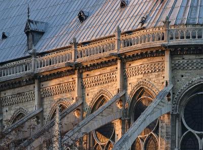 Flying butresses of Notre Dame