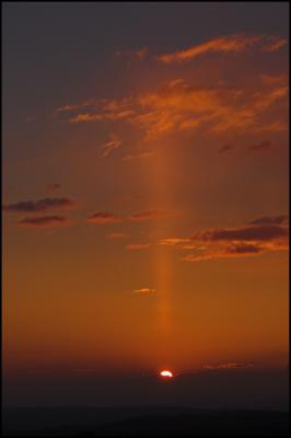 Sun Pillar, Sourton Sunset