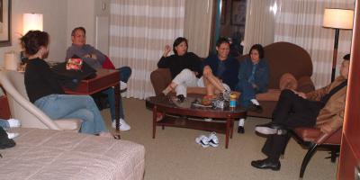 Chatting past midnight