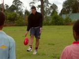 The beginning of a good kick