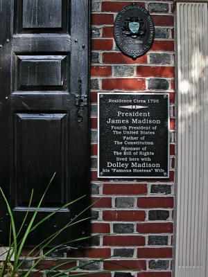 James Madison home, author of the Constitution