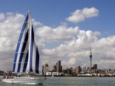 Crossing Auckland Harbor