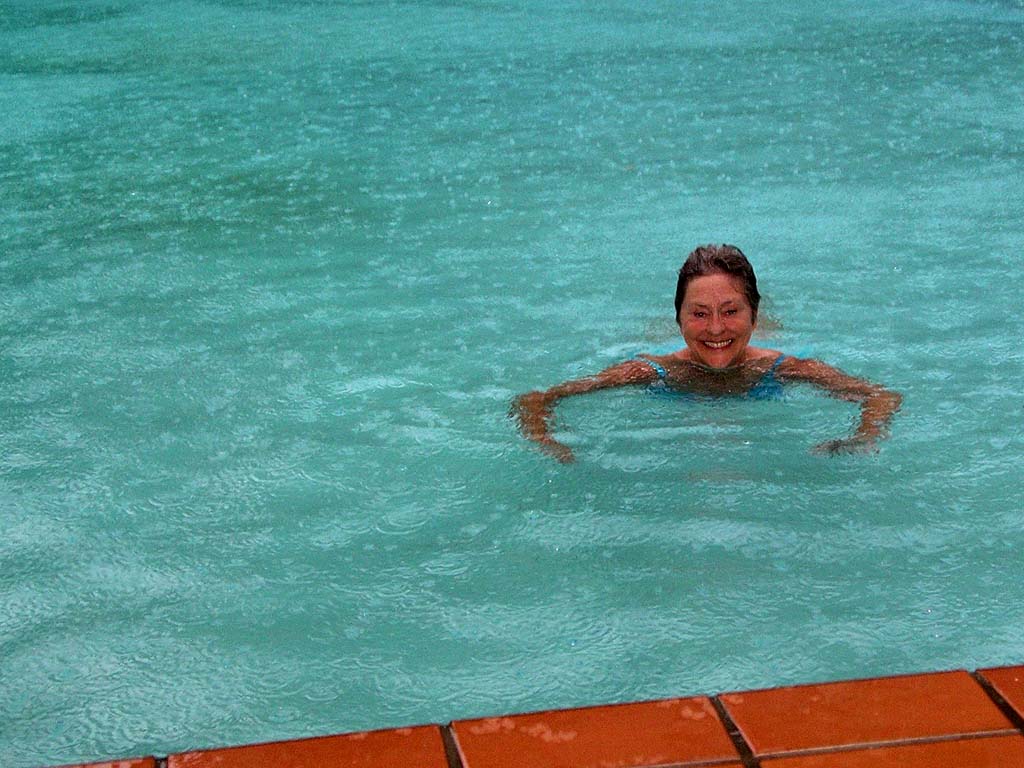 Judith in the pool