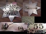  sterling san leandro police badge