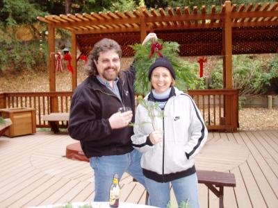 Gail and Craig's holiday swag
