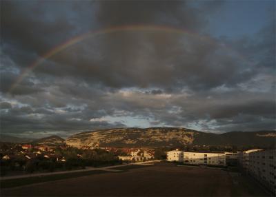 Rainbow over Mount Saleve - Geneva