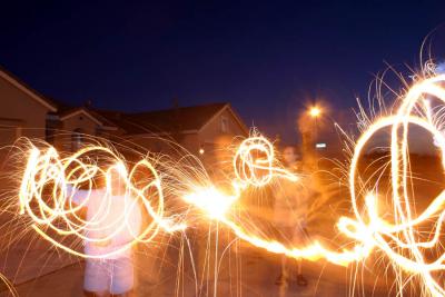 More fun with sparklers