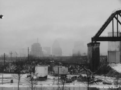 Foggy Louisville Skyline