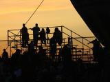 Silhouettes at dusk