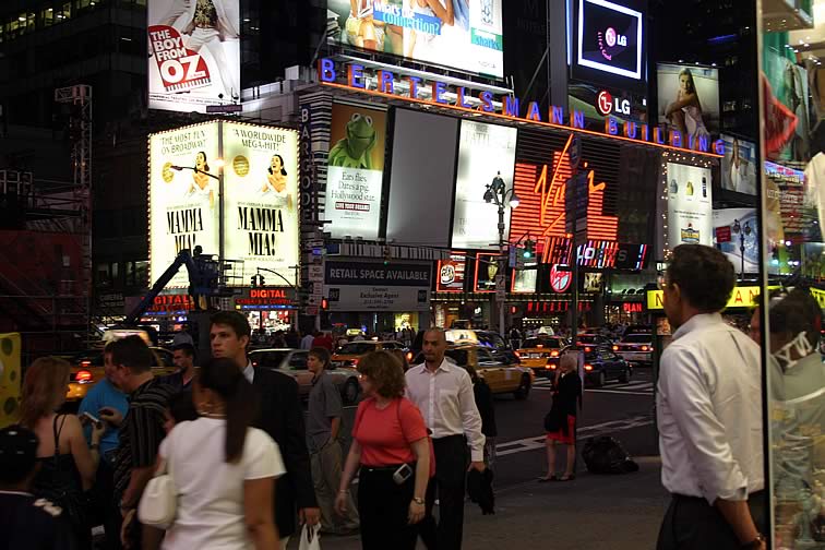 Times Square at night